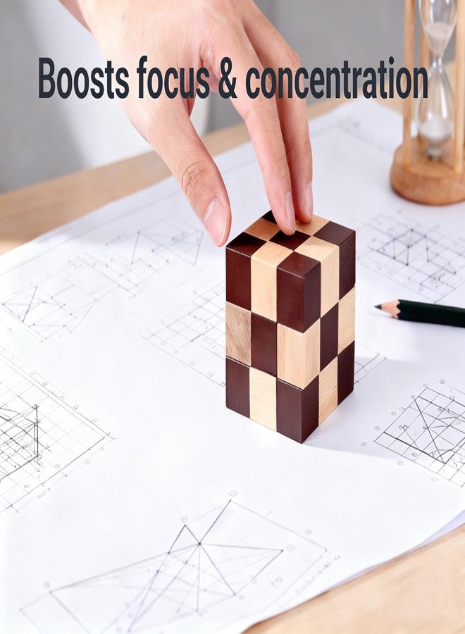 MAGIKON Brain Teaser Cube Puzzle Toy (Square Snake Cube) - Image 3